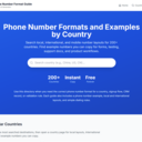 Phone Number Format Guide