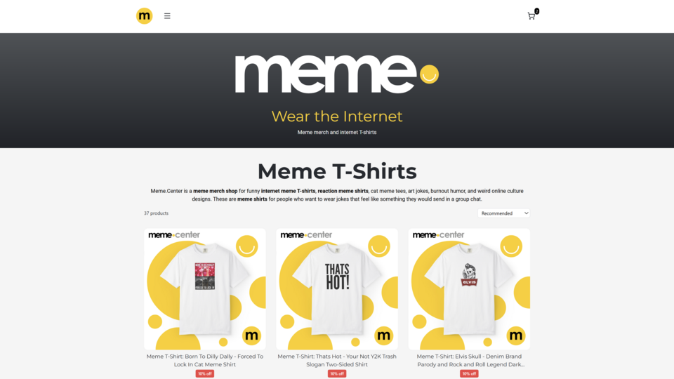 Screenshot of Meme.Center