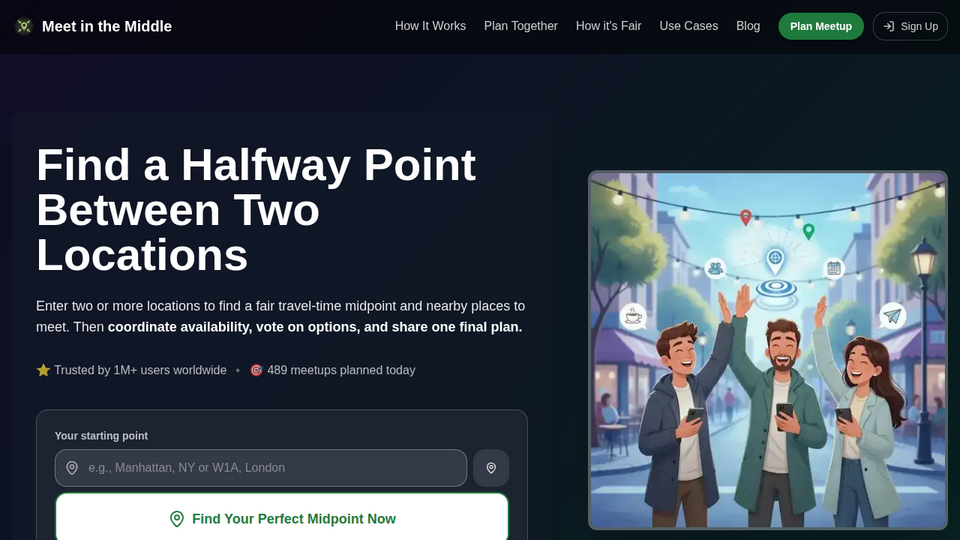 Screenshot of Meet In The Middle