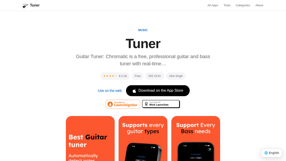 Screenshot of Tuner – Guitar Tuner