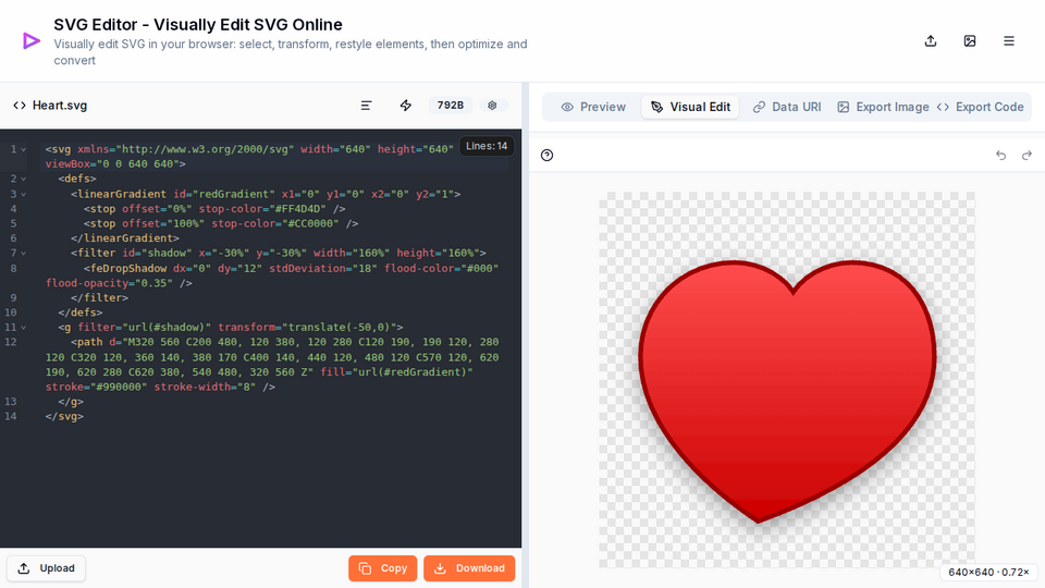 Screenshot of SVG Editor