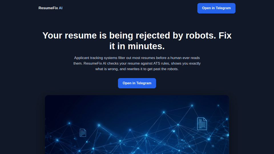 Screenshot of ResumeFix AI