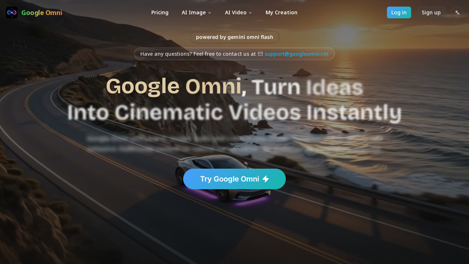 Screenshot of Google Omni
