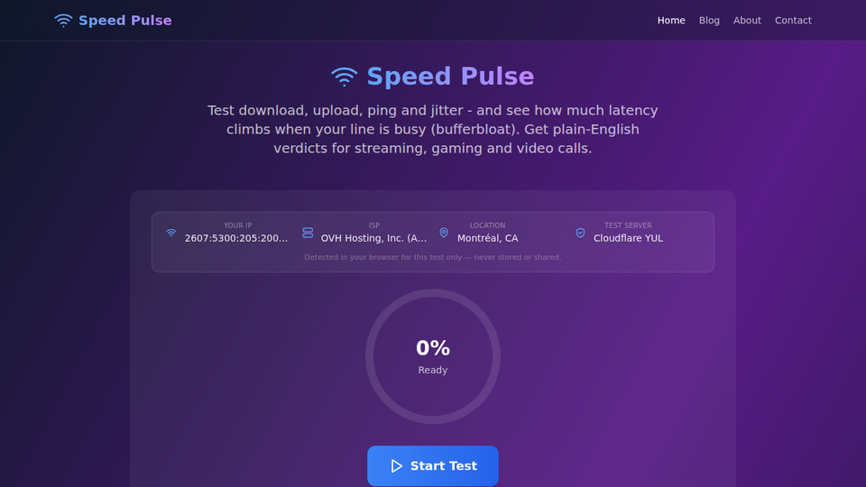 Screenshot of Speed Pulse
