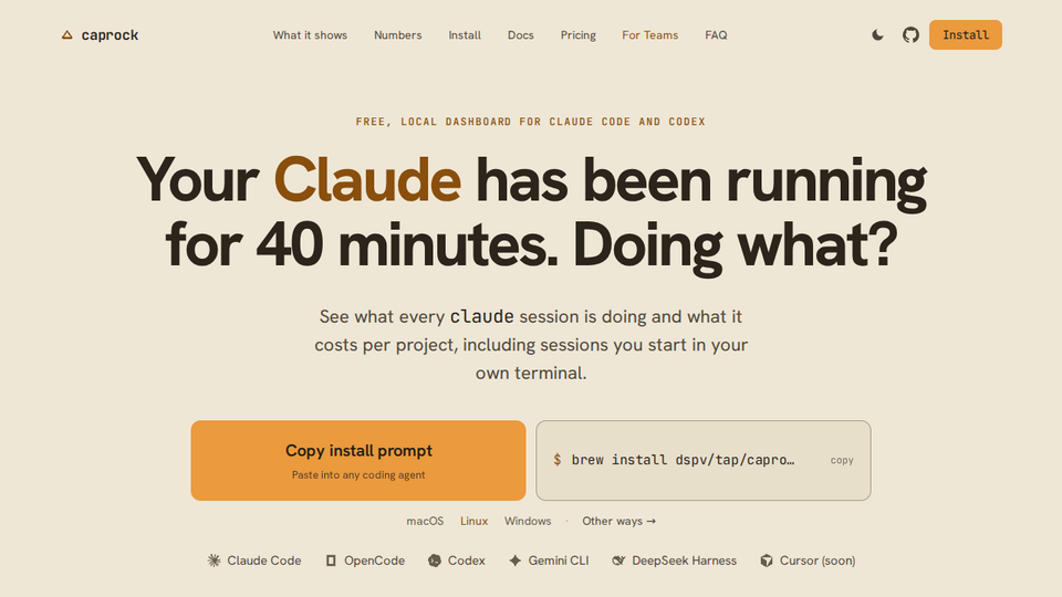 Screenshot of Caprock