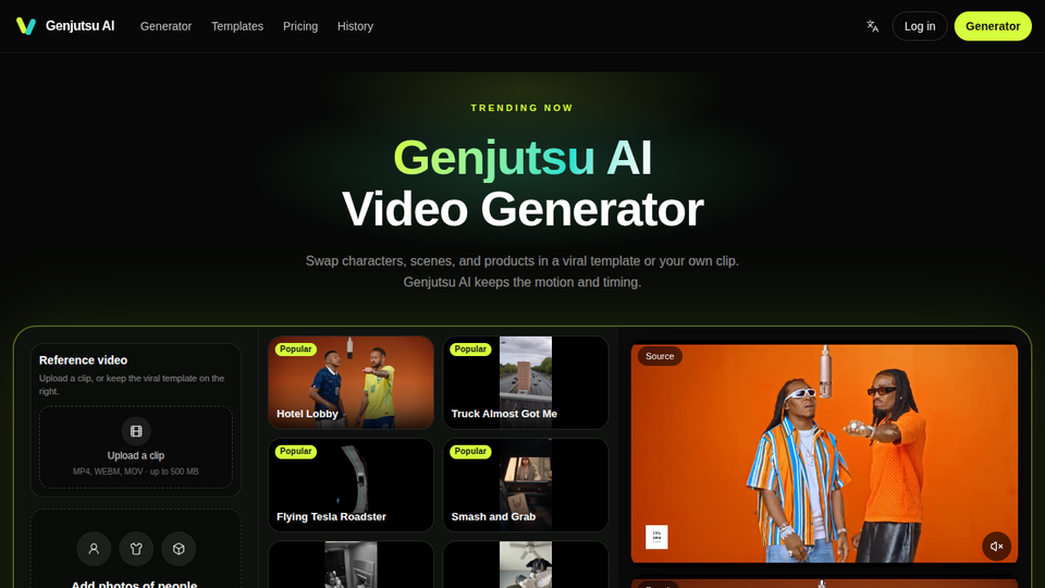 Screenshot of Genjutsu AI