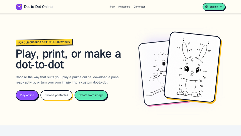 Screenshot of Dot to Dot Online