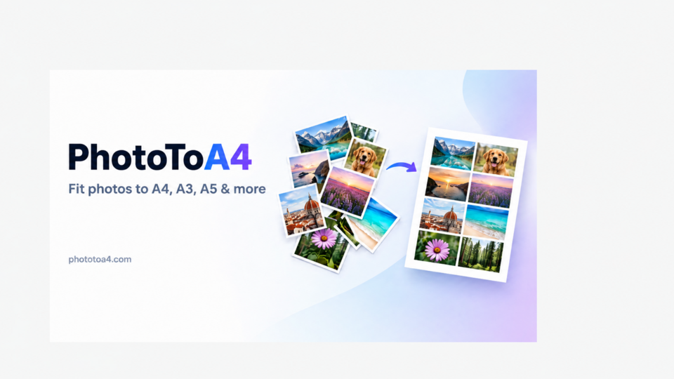 Screenshot of PhotoToA4