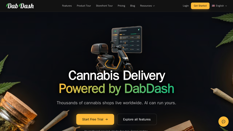 Screenshot of DabDash