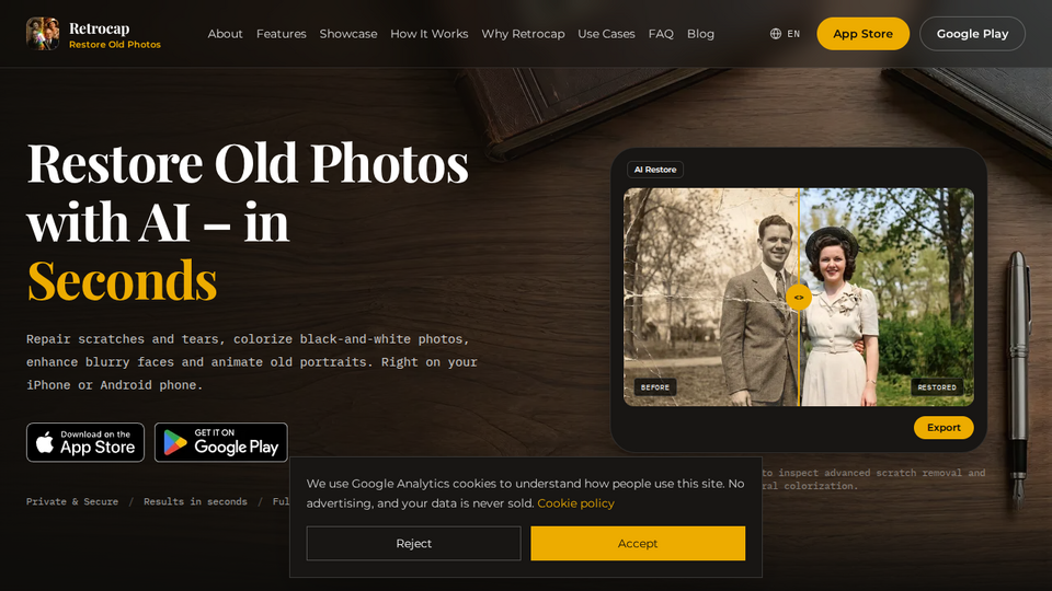 Screenshot of Retrocap