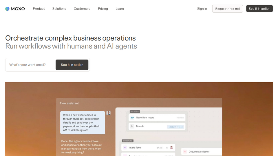 Screenshot of Moxo