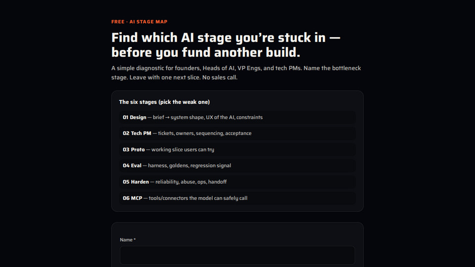 Screenshot of Free AI Stage Map