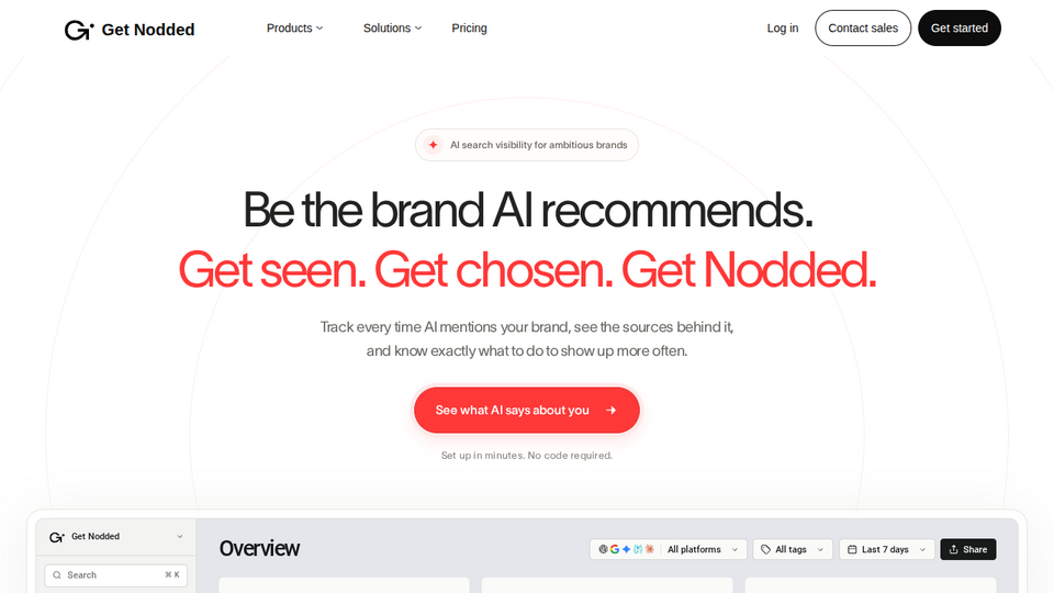 Screenshot of Get Nodded
