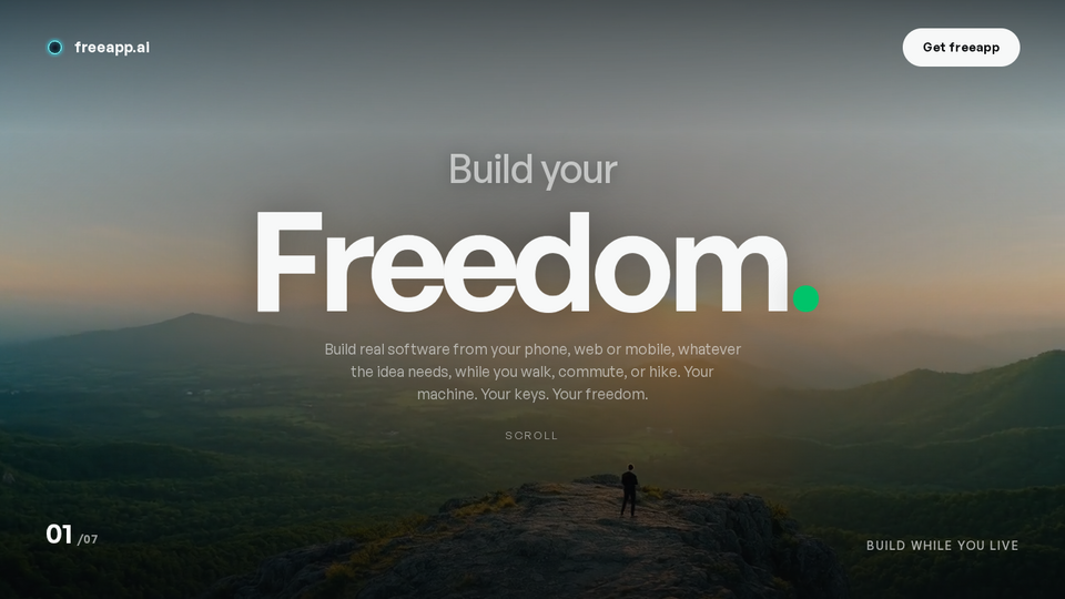 Screenshot of freeapp.ai