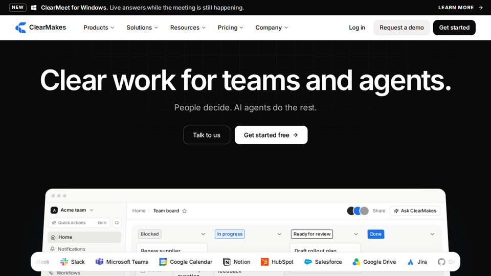 Screenshot of ClearMakes Inbox