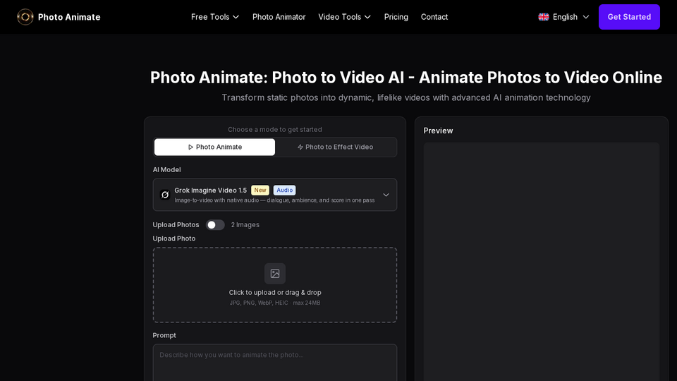Screenshot of Photo Animate