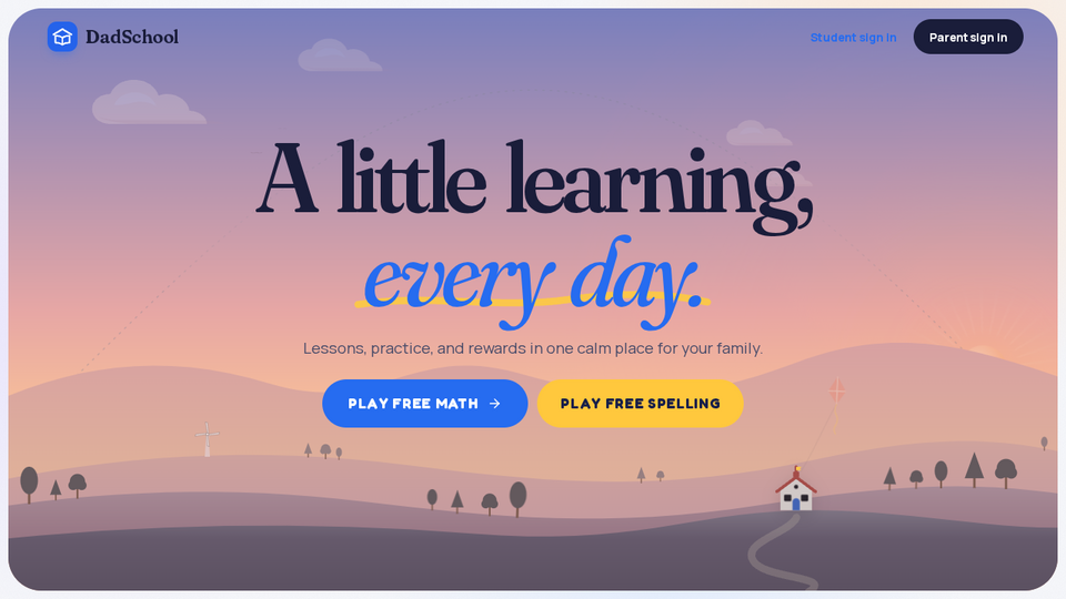 Screenshot of DadSchool