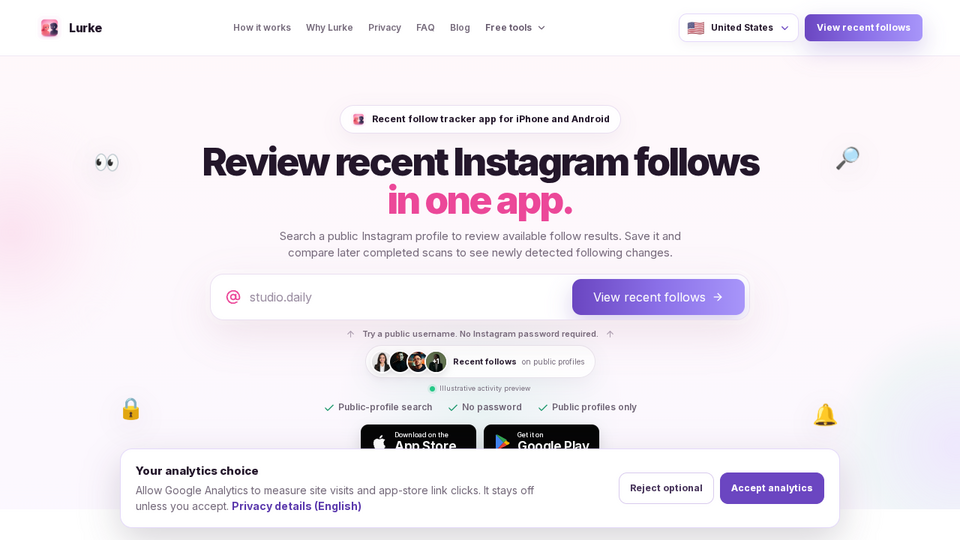 Screenshot of Lurke