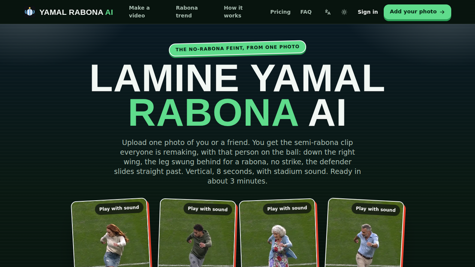 Screenshot of Lamine Yamal Rabona AI