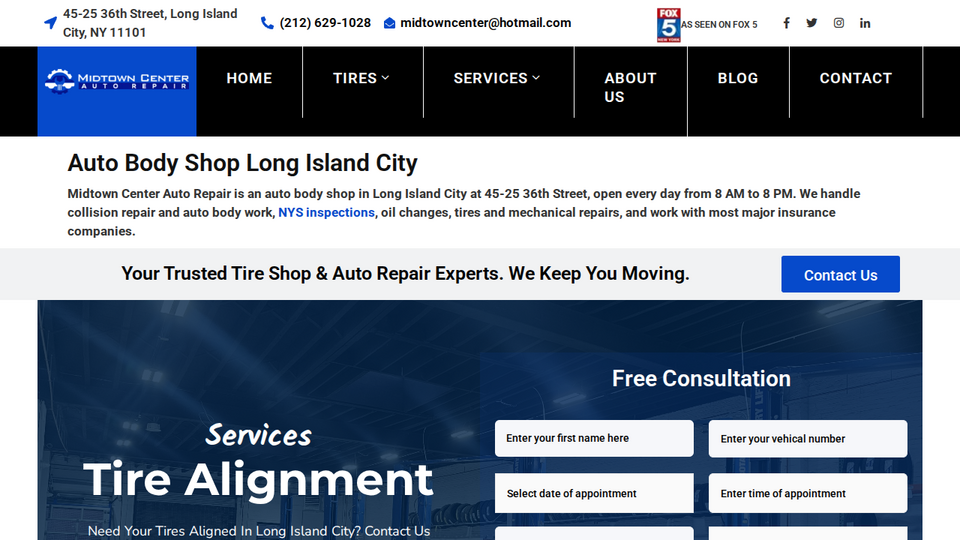 Screenshot of Midtown Center Auto Repa