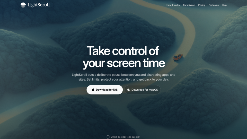 Screenshot of LightScroll