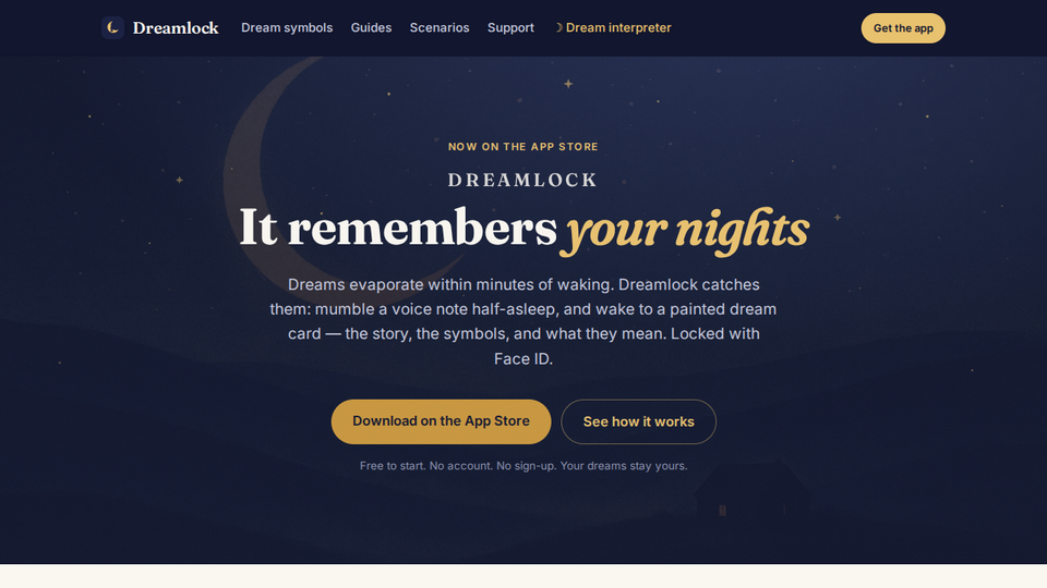Screenshot of Dreamlock