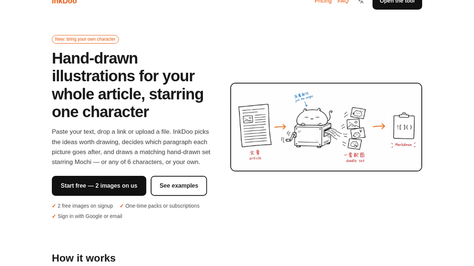 Screenshot of InkDoo