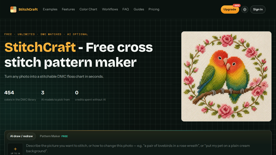 Screenshot of StitchCraft