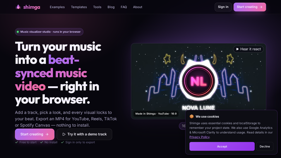 Screenshot of Shimga