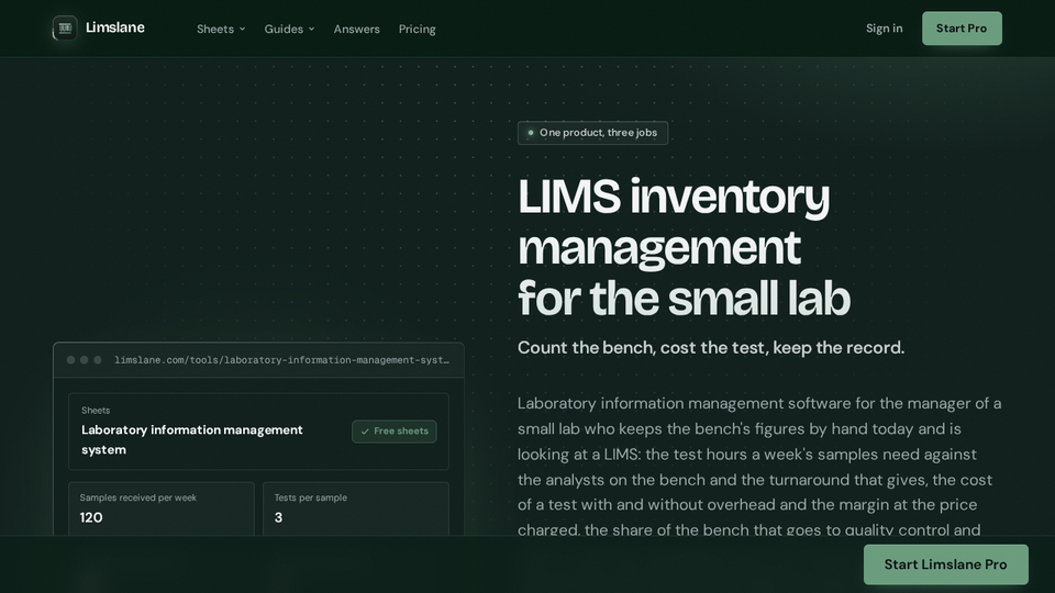 Screenshot of Limslane
