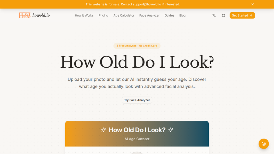 Screenshot of How Old Do I Look?
