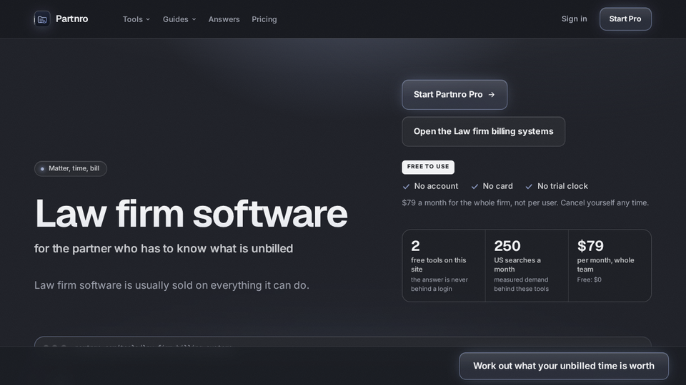 Screenshot of Partnro