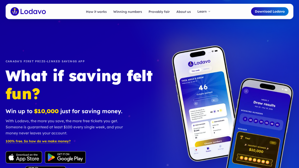 Screenshot of Lodavo