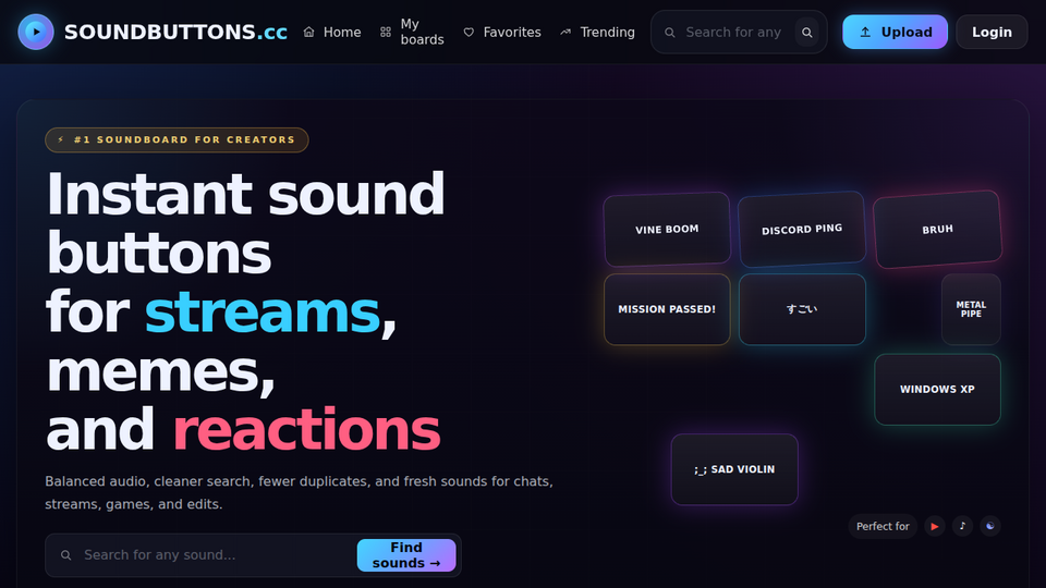 Screenshot of Soundbuttons
