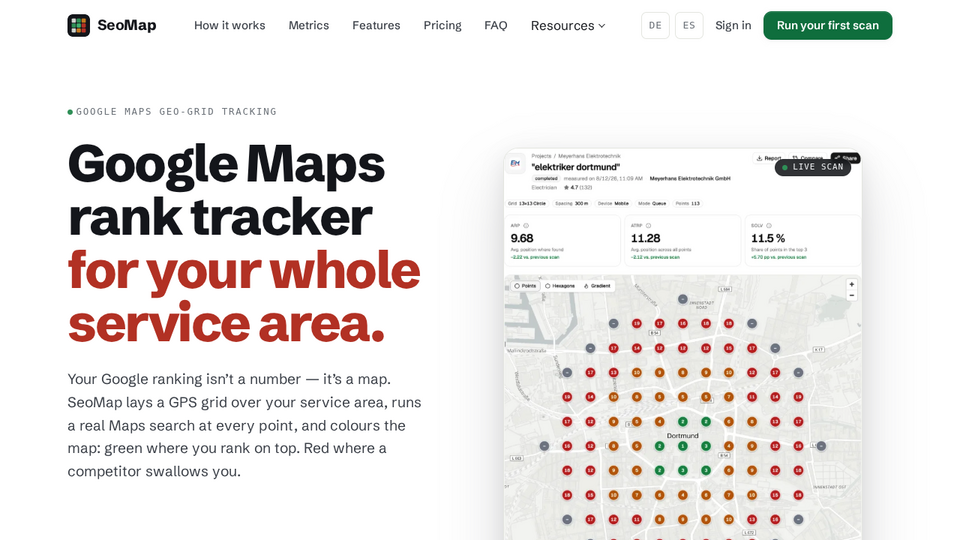 Screenshot of SeoMap