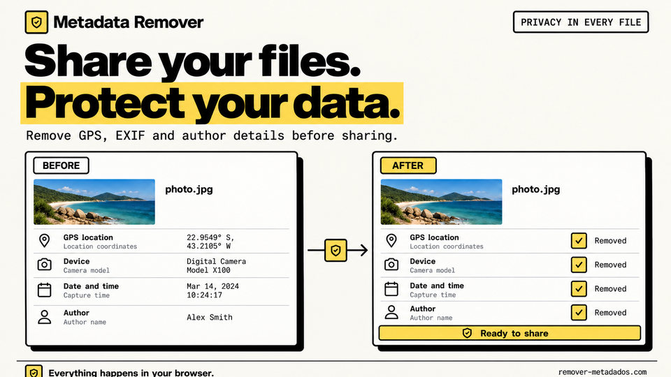 Screenshot of Remover Metadados