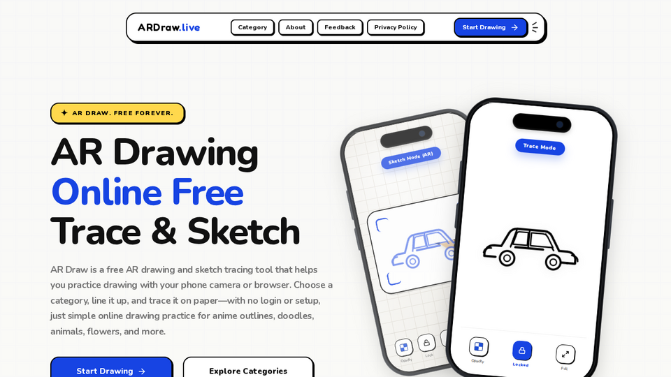 Screenshot of AR Draw