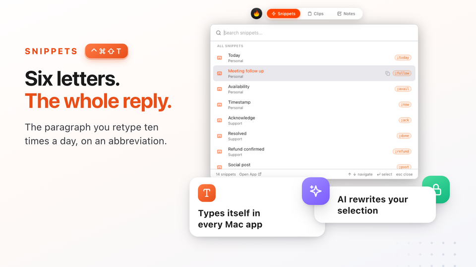 Screenshot of TypeFire