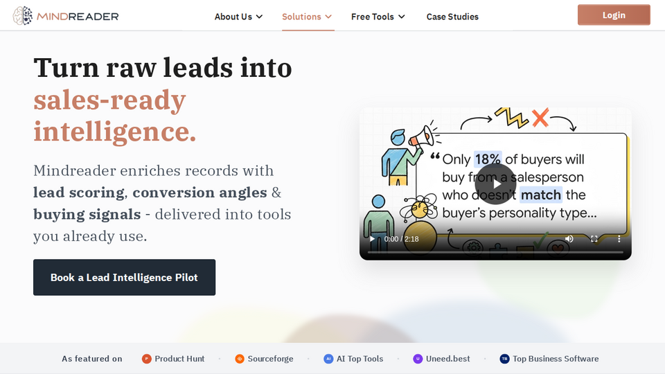Screenshot of Mindreader