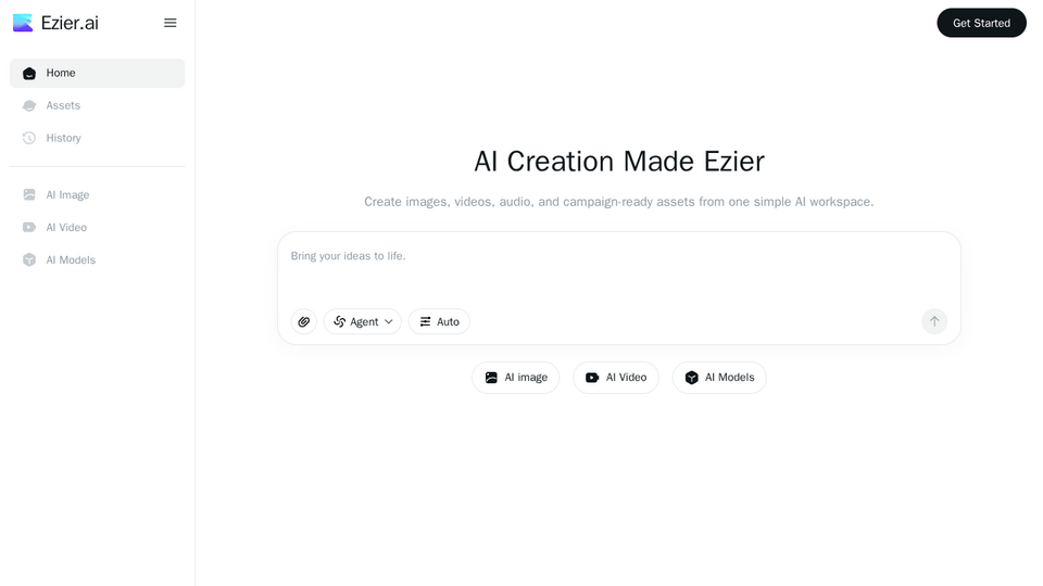 Screenshot of Ezier.AI