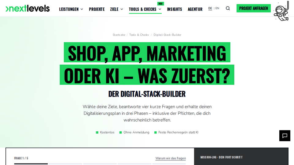 Screenshot of Digital-Stack-Builder