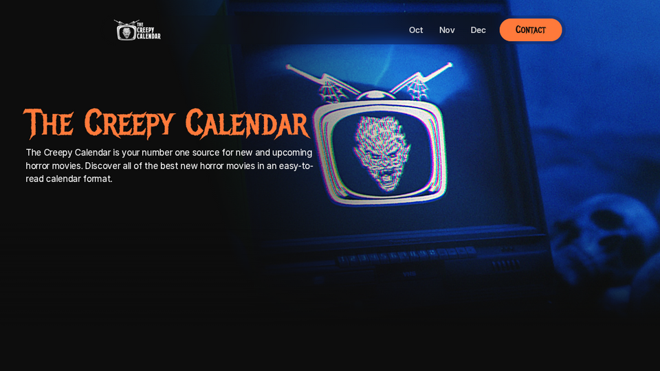 Screenshot of The Creepy Calendar