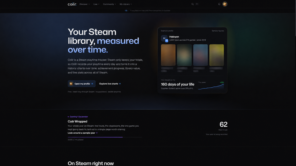 Screenshot of Coilr