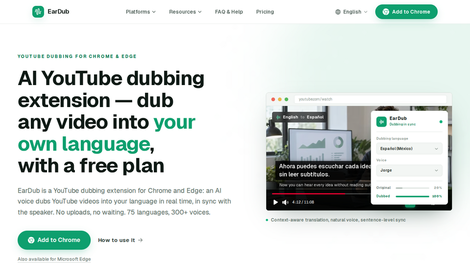 Screenshot of EarDub