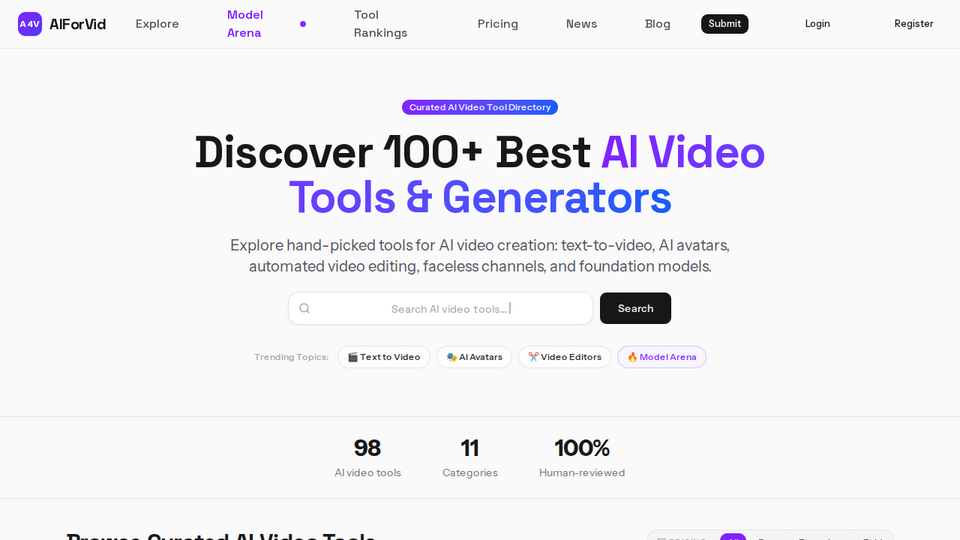 Screenshot of AIForVid