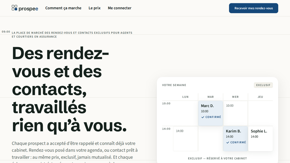 Screenshot of Prospee