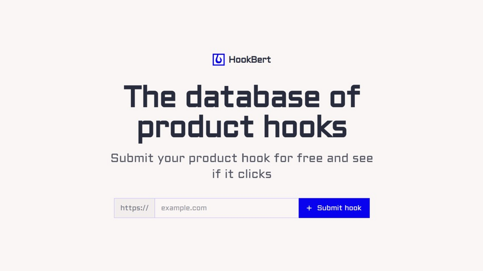 Screenshot of HookBert