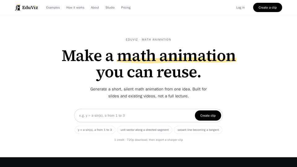 Screenshot of EduViz