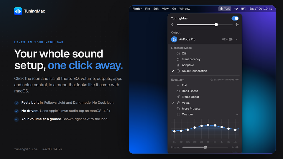 Screenshot of TuningMac