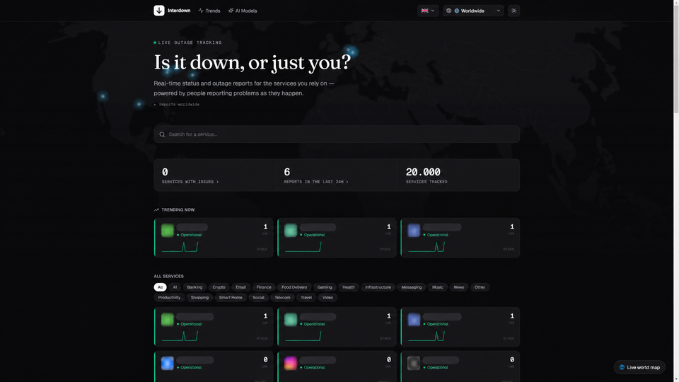 Screenshot of Interdown